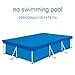Produktbild KLOP256 Rechteckige Schwimmbadabdeckung, Anti-Staub, regenfeste Solarabdeckung, rechteckige Poolabdeckung für Garten