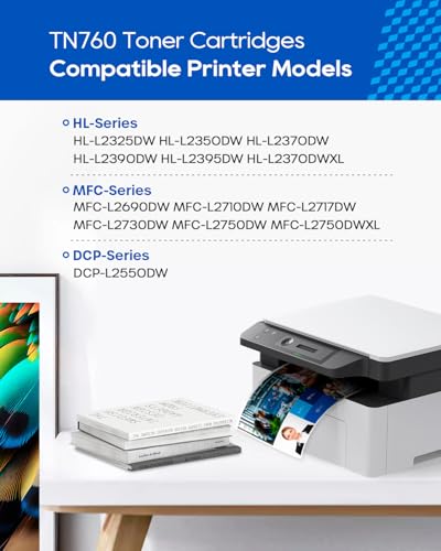 Image of Skydo TN760 Toner Compatible for 760 730 Brother Toner Cartridge for MFC-L2710DW