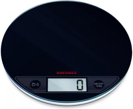 Soehnle Slim Design Flip Kitchen Weighing Scale, Black