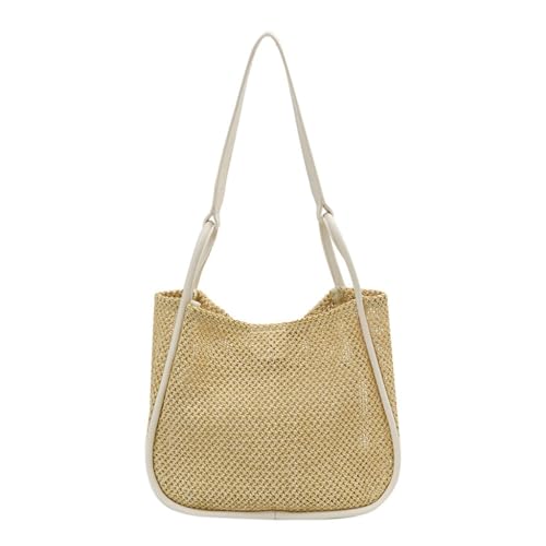 Sac à main creux en paille pour femme avec bandoulière décontracté