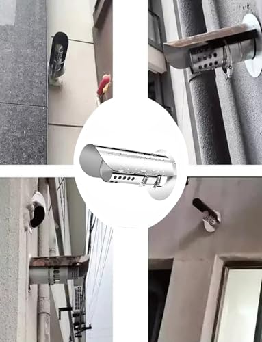 Cubierta de ventilación de acero para pared y extractor de secadora 6