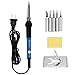 110V 60W Adjustable Temperature Electric Soldering Iron Welding Rework Repair Tool With 5pcs Solder Tip US Plug