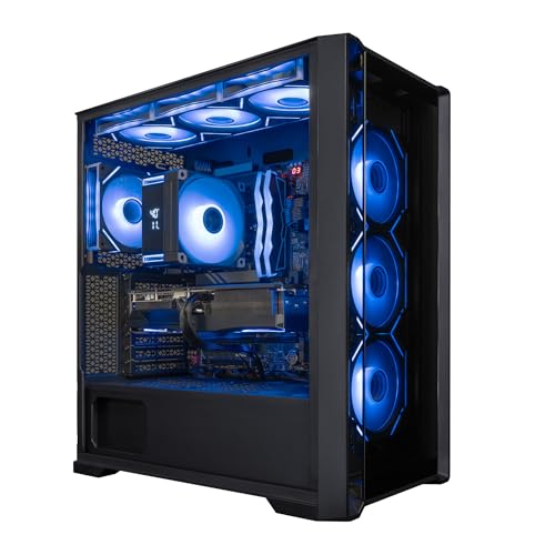 Image of NOVA Gaming PC Desktop Computer, Intel Core Ultra 9 285k, GeForce RTX 5080, 32GB DDR5, 4TB SSD, 360 LCD Liquid Cooler, Windows 11 Home, RGB Lighting, Ready to Use