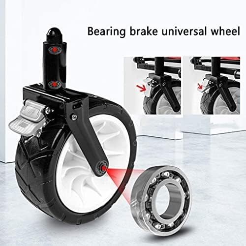 Gartenwagen, Klappwagen, Mehrzweckwagen, Klappbarer Mehrzweckwagen für den Außenbereich, Faltbarer Ziehwagen, Campingwagen auf Rädern, Robuster Handwagen – Bild 7