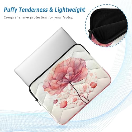 Funda para portátil de 13-14 pulgadas con diseño floral miniatura 5