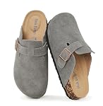 Meik Mangni – Meik Mangni Wildleder Clogs für Damen Herren Komfort Kartoff