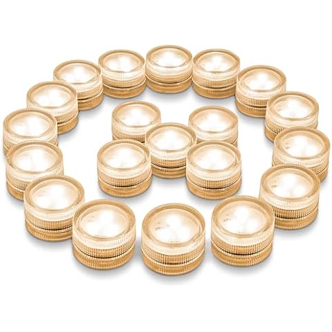 JT JUSTIME 20 Pack Waterproof LED Tea Lights Cover