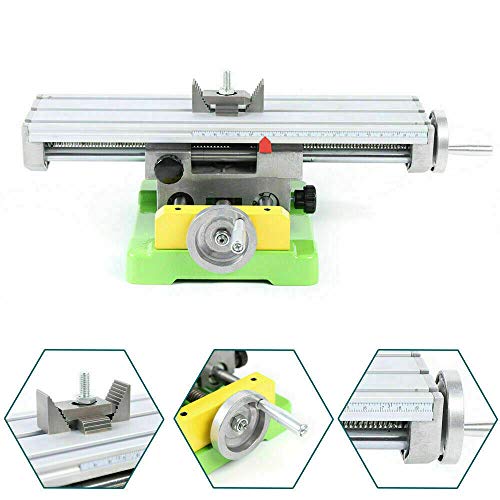 Multifunction Worktable Milling Working Table Milling Machine Compound Drilling Slide Table For Bench Drill Cross Slide Bench Drill Vise Fixture XY Axis