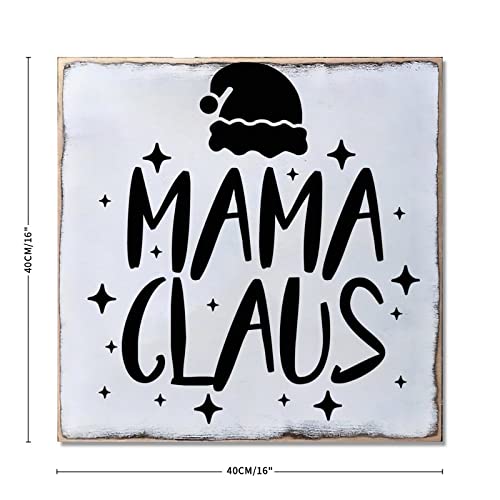 Plaque de Noël en bois suspension intérieure extérieure 40cm