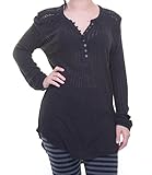 Lucky Brand Women's Textured Henley Top