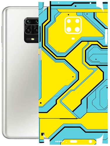 Image of AtOdds - Full Body Back Screen Guard Protector Film - Lamination Wrap Skin Sticker Compatible with REDMI Note 9 PRO MAX | Scratchproof Matte Finish (YellowLane)