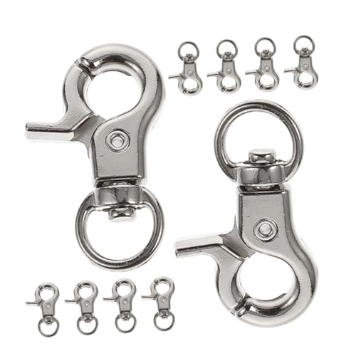 Gogogmee Versatile Metal Clasp Set 10pcs Zinc Alloy Swivel Snap Hooks Bag Swivel Clasp for DIY Projects