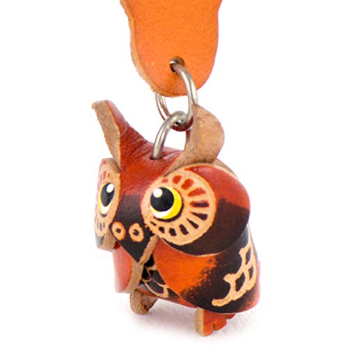 Preisvergleich Produktbild Monkimau Schlüsselanhänger Eule aus Leder