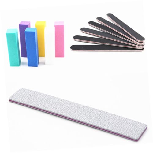 BESTYASH 13pcs Nail Polishing Durable Sanding Blocks Polishing Strips for Nail Art Includes Sanding Blocks Black Grey for Home Salon Use