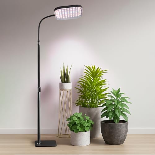 Lampe de croissance spectre complet 6000K avec minuterie 4/8/12h et support