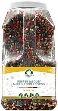 Mixed Peppercorns - Pepper Medley - Restaurant Quality - 5.5 Pound Giant Jar - Bulk Spices