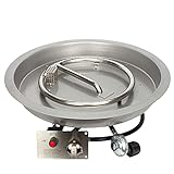Celestial 19' Round CSA Certified Fire Pit Burner Kit, Stainless Steel Drop-in Fire Pit Pan,...
