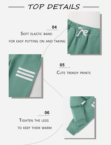 Image of Toddler Boy Clothes Long Sleeve Hoodie Sweatsuits Tops and Pants 2Pcs Boys Fall Winter Outfits Set