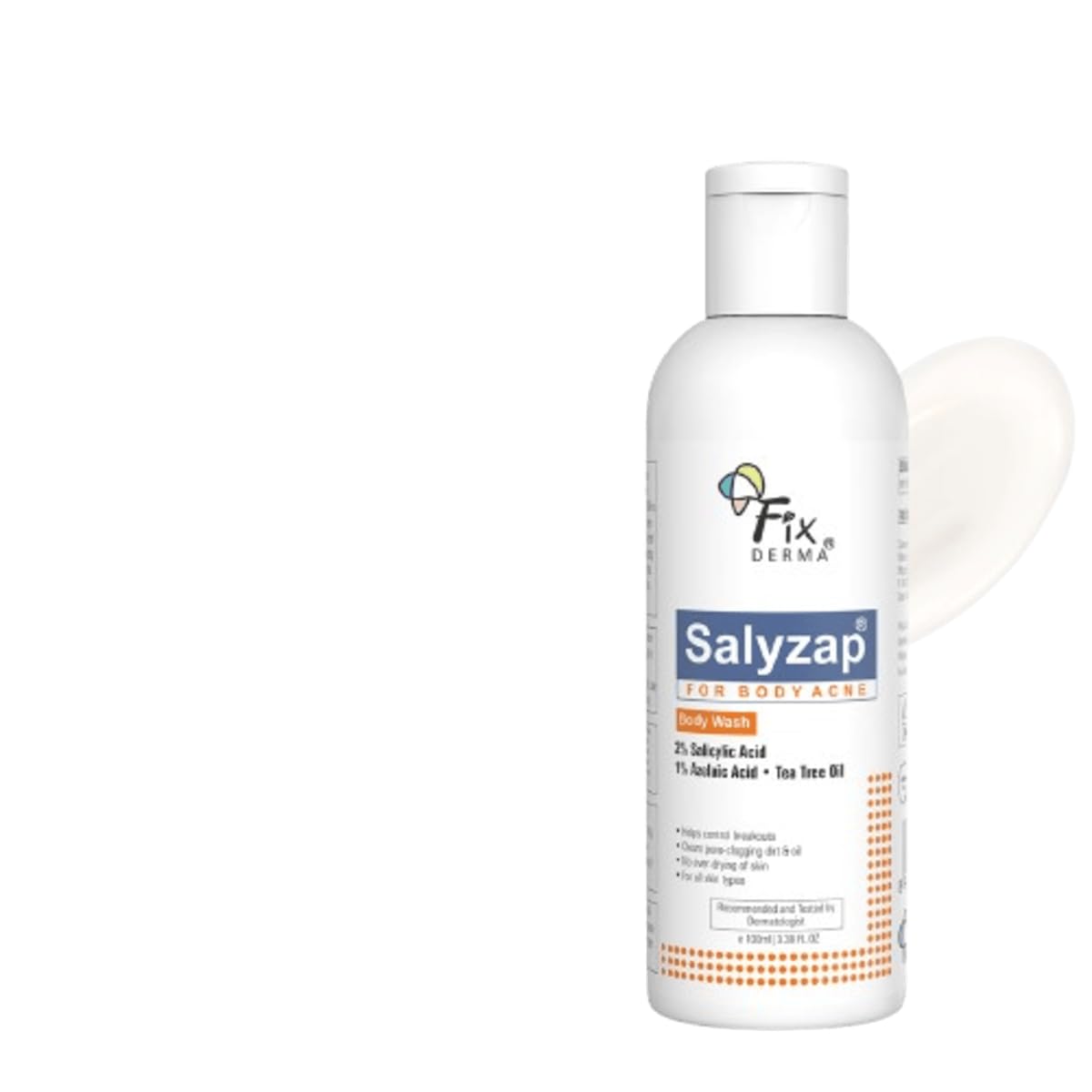 Fixderma Salyzap 2% Salicylic Acid Body Wash For Acne, Clean Pores Suitable For Acne Prone Skin - 100ml-picture-45