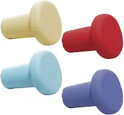 WOLFF - Conjunto 4 Tampas para Vinho de Silicone Colorido 3,5cm x 3,5cm