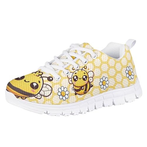 Kid Sneaker Lightweight Running Shoes Lace-up Breathable Tennis Sport Casual Walking Shoe Non-Slip for Boys & Girls