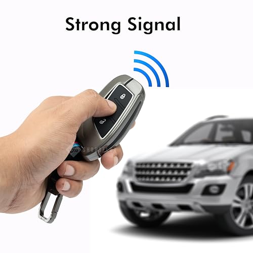 Image of SHOPOFLUX Metal Key Cover Compatible with MG ZS EV Electric | Astor 3 Button Smart Key