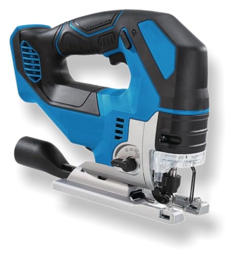 NEW! Fits HERCULES 20V Brushless Cordless Variable-Speed Jig Saw - On/Off Cutline Blower, 4-Position Orbital Cutting, Tool-free Shoe Adjustment 0° to 45°, Tool-free blade change, LED light (Tool Only)