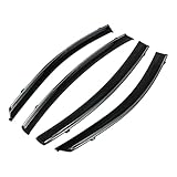 HEROFFIX 1 Satz Fensterabweiser für Mazda 6 Limousine 2014-2021 Seitliche Fensterwindabweiser Schwarz