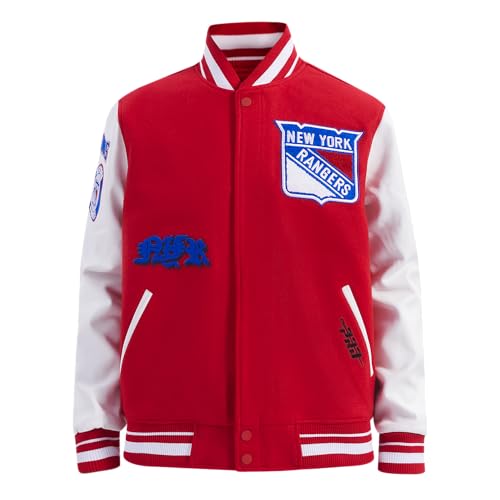 Image of Pro Standard Mens NHL Old English Varsity Jacket