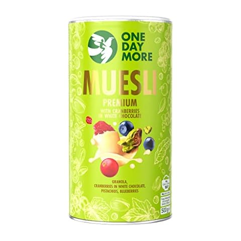 OneDayMore Premium Cranberry Müsli | 500g Müsli Ohne Zucker Muesli Cover