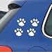 2Pcs Stylish Bear Paw Pet Animal Footprints Emblem Car Truck Decor 3D...