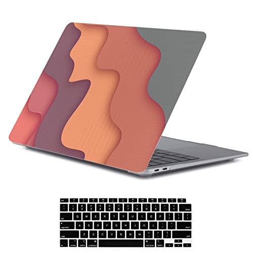 Protection MacBook Air 13 Retina LanBaiLan en plastique haut de gamme texture crocodile avec membrane