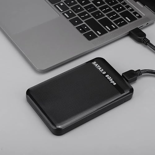 Caja externa USB 3.0 para disco duro 2.5 pulgadas negra miniatura 2