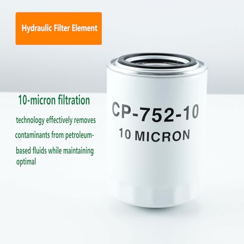Image of Hydraulic Oil Filter 10 Micron Return Line Filter housing, 20 GPM High Flow, 200 PSI Max Pressure, 1 inch-12 UNF Thread,Compatible with Log Splitters & Mini Excavators model CP-752-10,723-0405 221006