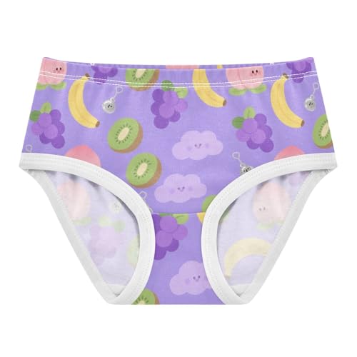 Girls' Underwear Banana Kiwi Peaches Grapes Toddle Brief Panties 2-8 Years 20300592