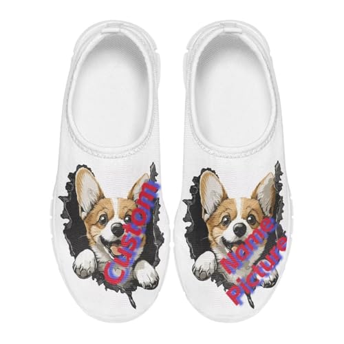 Customized Girls Tennis Shoes with Faces Personalized Gifts for Boys Silp On Running Shoes