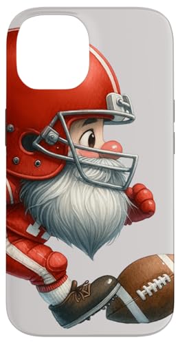 Red American Football Player Gnome Graphic For Football Fan Custodia per iPhone 14