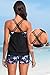 11 Best Two-Piece Swimsuits for Moms in 2026: Flattering Styles That Actually Stay Put 6 Holipick Women Flamingo and Black Tankini Swimsuits Two Piece Tummy Control Bathing Suits Blouson Swim Tank Top with Boy Shorts L