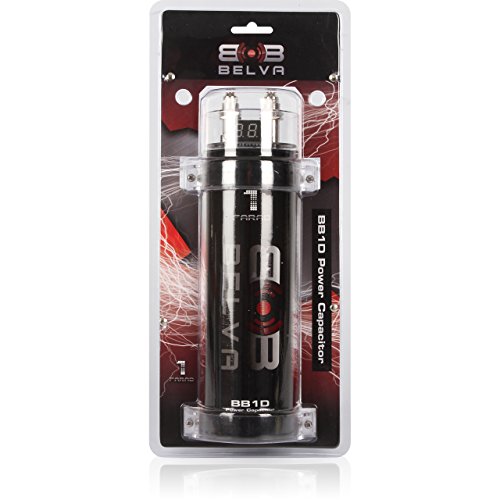 Belva BB1D 1.0 Farad Car Audio Power Capacitor with Red Digital Voltage Display - Thumbnail 4