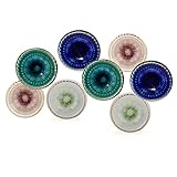 Perilla Home Marrakesh Mix Ceramic Knob (Set of 8) Decorative Knobs for Home Kitchen Cabinet Hardware Cupboard Door Dresser Wardrobe and Drawer Pulls