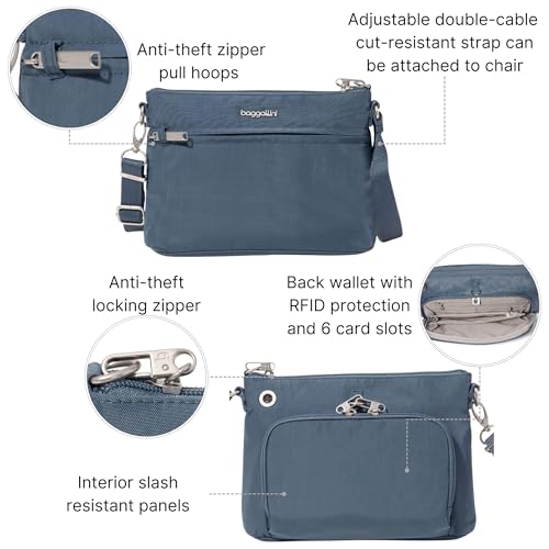 Image of Baggallini Securtex Anti-Theft Memento Crossbody