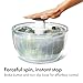 OXO Good Grips Salad Spinner | Lettuce Spinner | Fruit Washer | Fruit Washing Bowl with Strainer | Vegetable Cleaner | Salad Cleaner | Lettuce Washer | 6.22 Quart Capacity