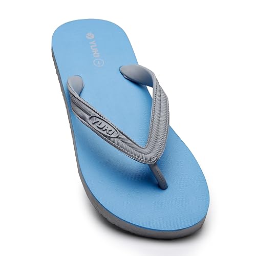 Image of YUKI Unisex Slippers | Hawai Chappal Rubber Flip Flops Slippers, Comfortable & Ultra-Light, Waterproof Non-Slip Thong