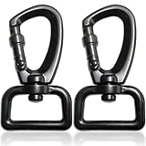 GESDYO 2 mosquetones giratorios giratorios de 360° para llavero de aleación de zinc, multiusos, adecuados para acampar al aire libre, pesca, correa de perro, hamaca, escalada en roca