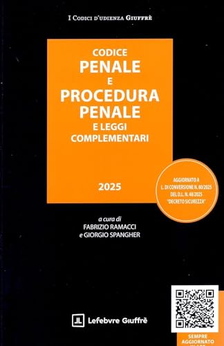 Codice penale e procedura penale e leggi complementari d\'udienza 2025