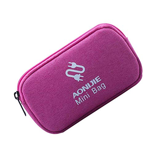 Caso organizador da viagem Closet para portátil Titular USB Zipper cabo de dados Headphones Storage