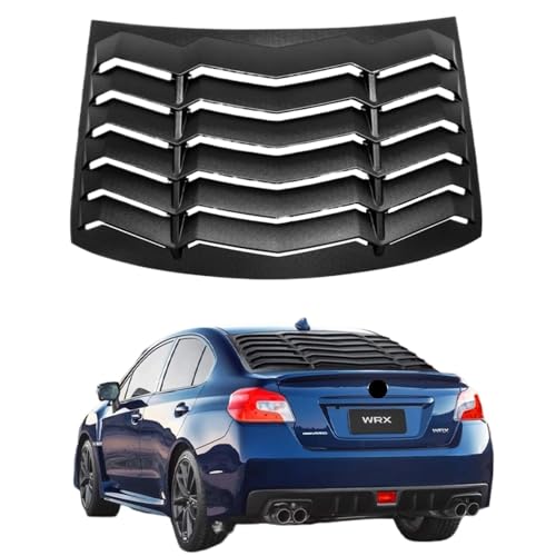 Rear Window Louver 2015-2021 Compatible for Subaru WRX 2012-2016 Compatible for Subaru Impreza Sun Shade Windshield Cover in GT Lambo Style ABS