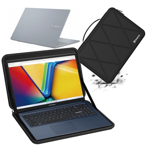 Image of Smatree Hard EVA Protective Sleeve Case Compatible for 15.6 inch ASUS Vivobook Pro 15 OLED K6502 Laptop, Anti-Shock and Waterproof Bag (X8275)