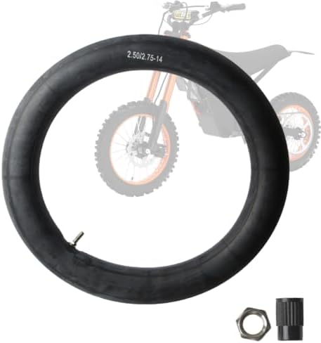 Upgraded 2.5x14" Front Inner Tube Compatible with Tuttio Soleil01 Heybike Villain Electric Drit Bike, Thickened 14" Butyl Rubber Front Tire Tube Replaces Tutto Tutti Yozma IN10 Electric Motorcycle