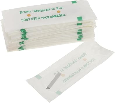 14 Pin Microblading Blades - Silver, Safe and Durable Grade Metal Needles for Manual Tattoo Pen - Pack of 50